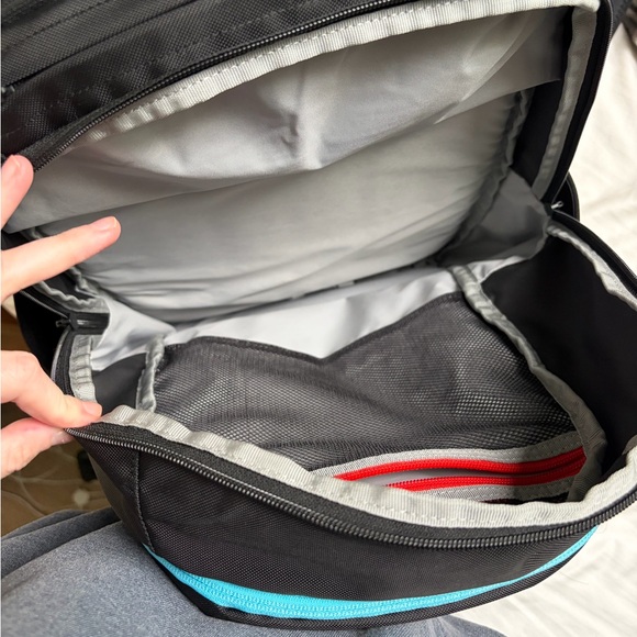 Sherpani Black Backpack with Orange and Blue Accents - Picture 3 of 8